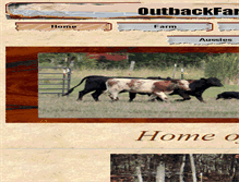 Tablet Screenshot of outbackfarm.net